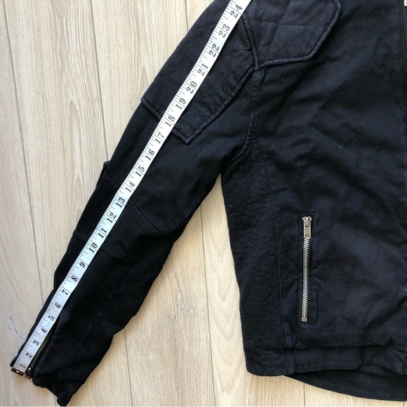 Polo Ralph Lauren Quilt Patch Moto Jacket in Black Women’s Size M - Picture 9 of 14